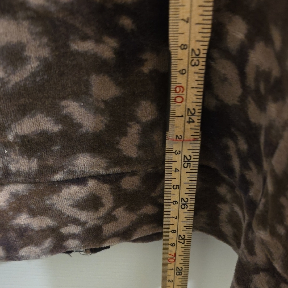 Basic Editions Brown Leopard-Print Teddy Jacket S… - image 6